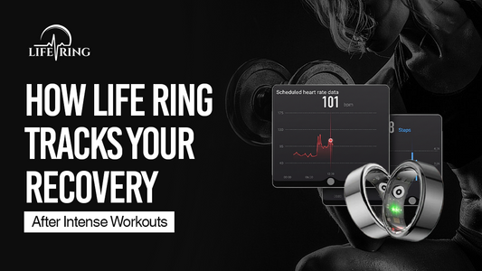 Life Ring recovery data and workout metrics available on a smartphone app