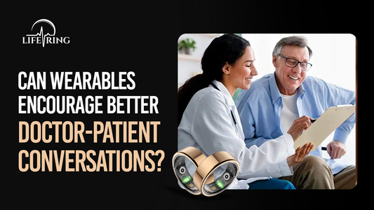 Patient sharing smart ring health trends with a doctor